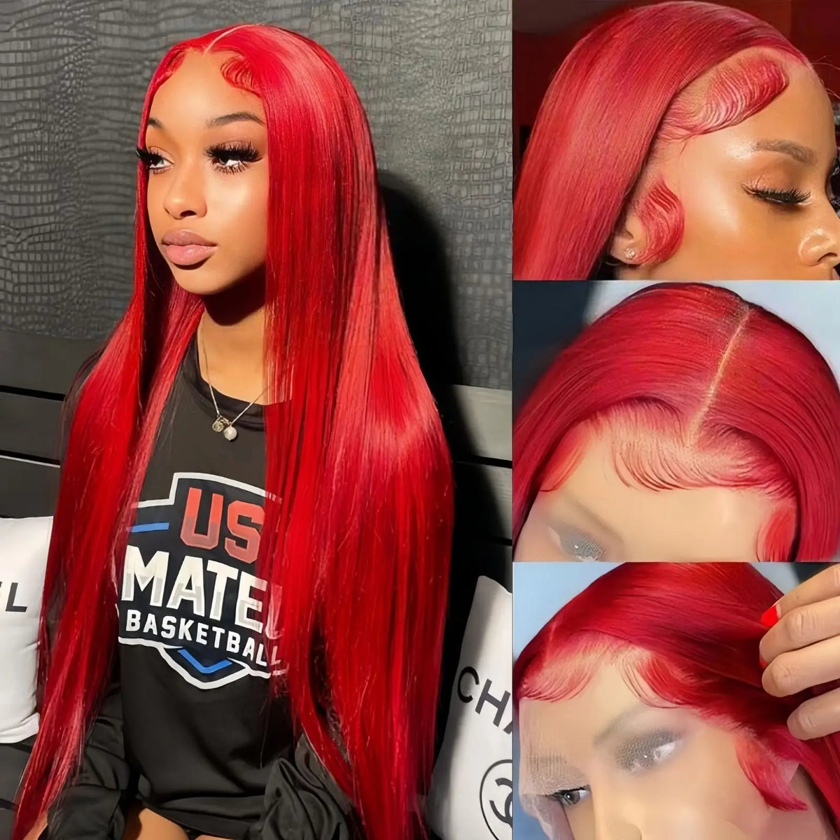 Burgundy Red Wig