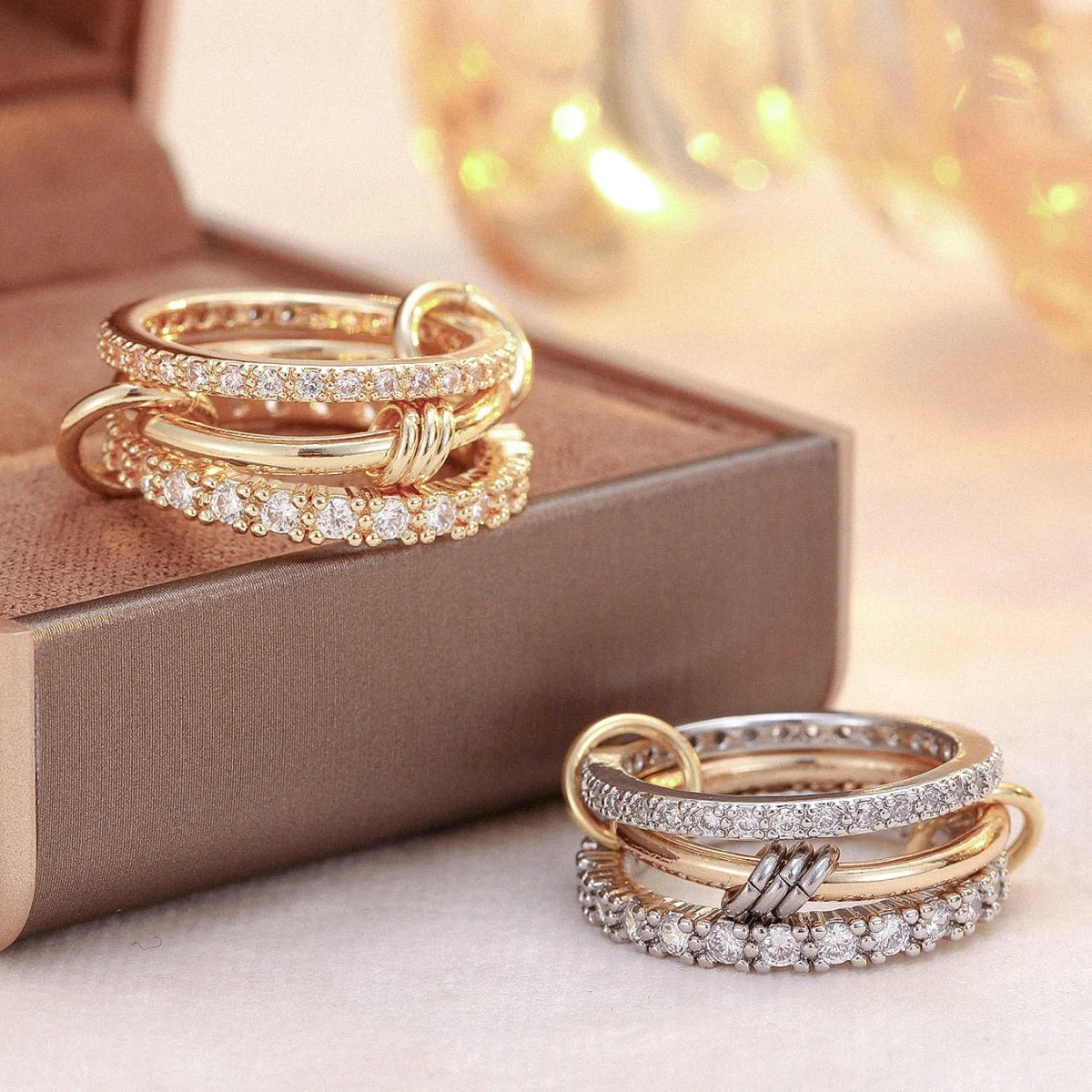 A Three-Ring Stacked Ring