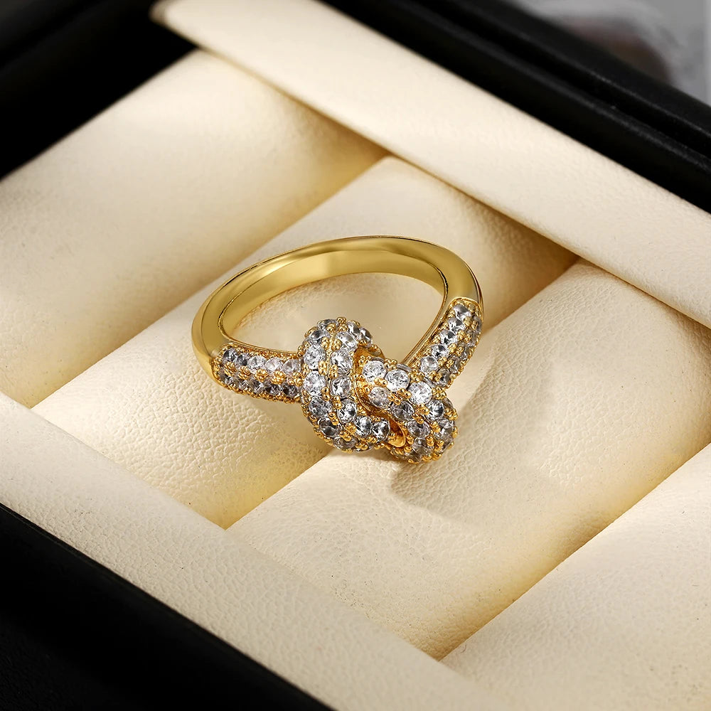 Colored Zircon  Intersection Ring Classic