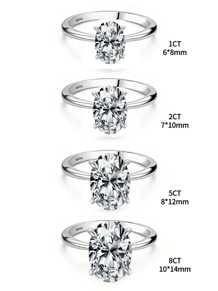 Zircon Oval Stone Ring