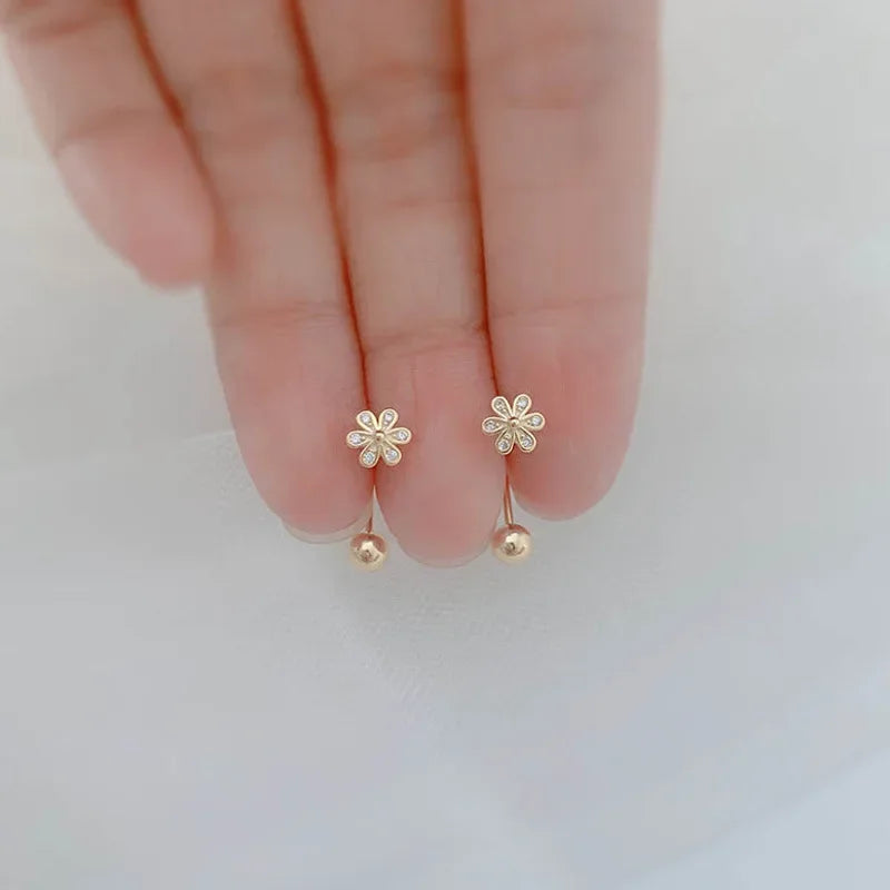 Real 14K Gold Jewelry Earring