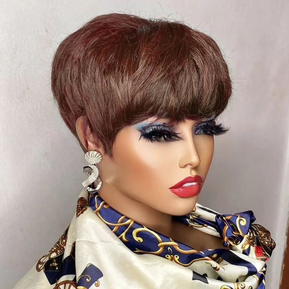 Burgundy Colored Pixie