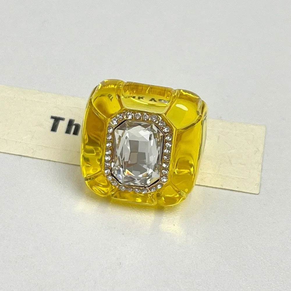 New Colorful Rhinestones Ring