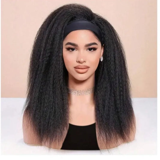 Long Kinky Half Wig