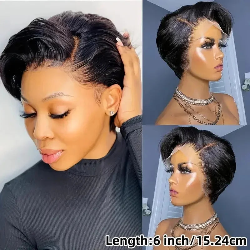 Burmese Hair Side Part Pixie