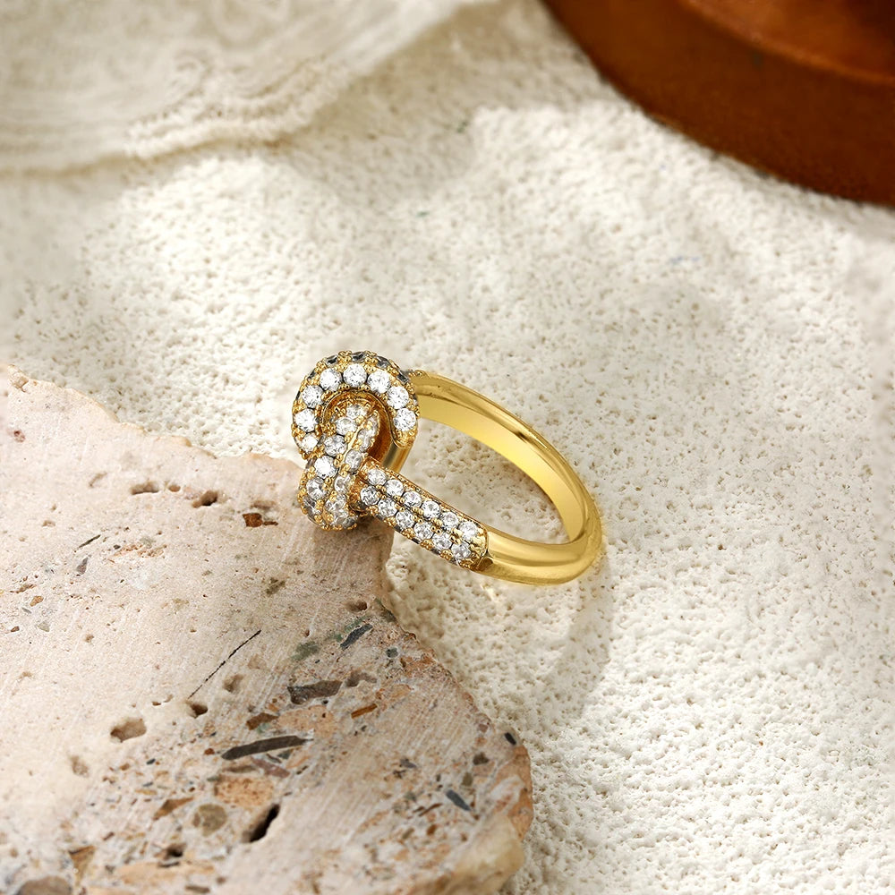 Colored Zircon  Intersection Ring Classic