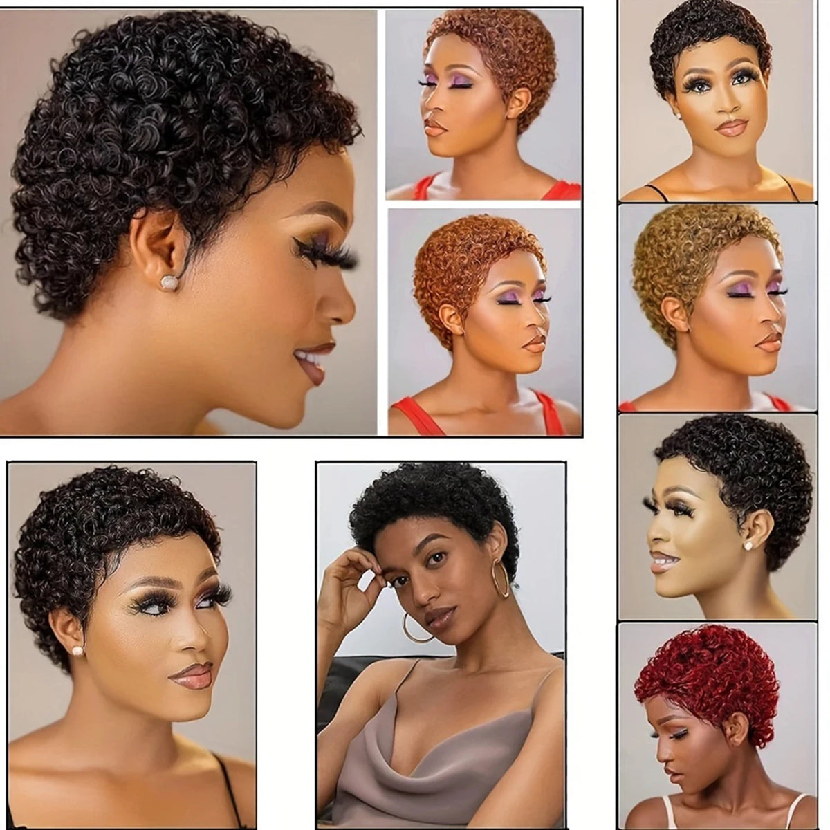 Kinky Curly Human Hair Wigs
