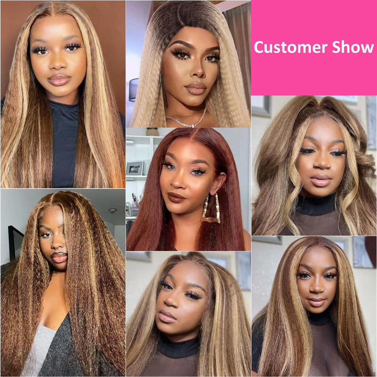 Kinky Straight Wig 200%