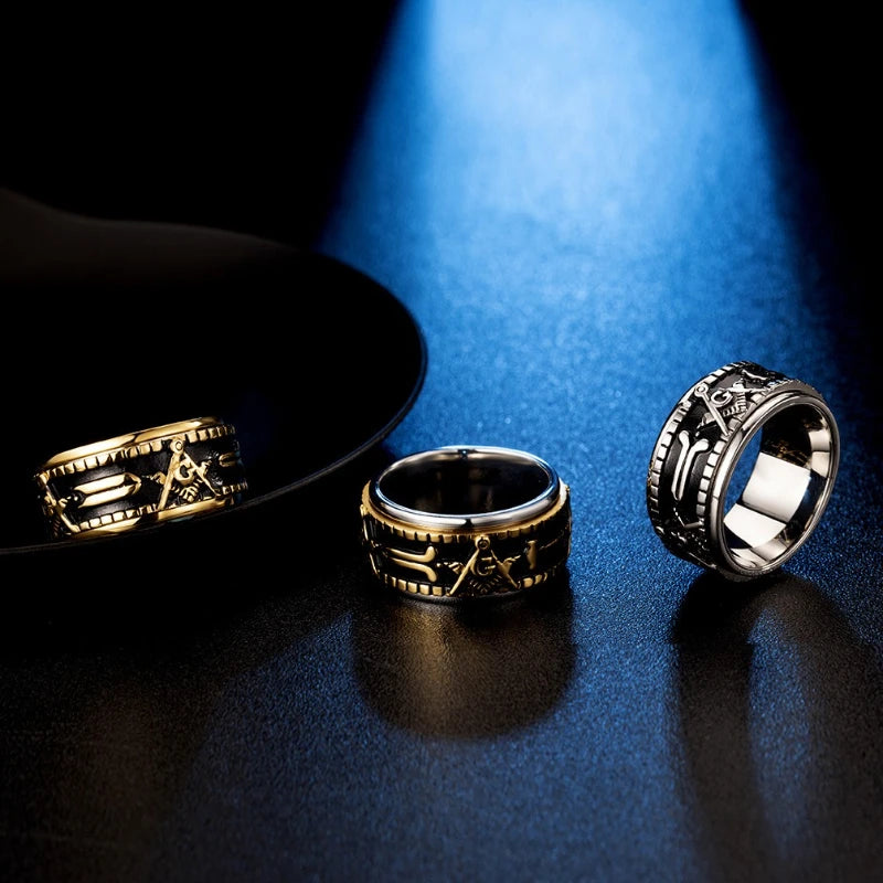 Freemasonry Geometric Rings