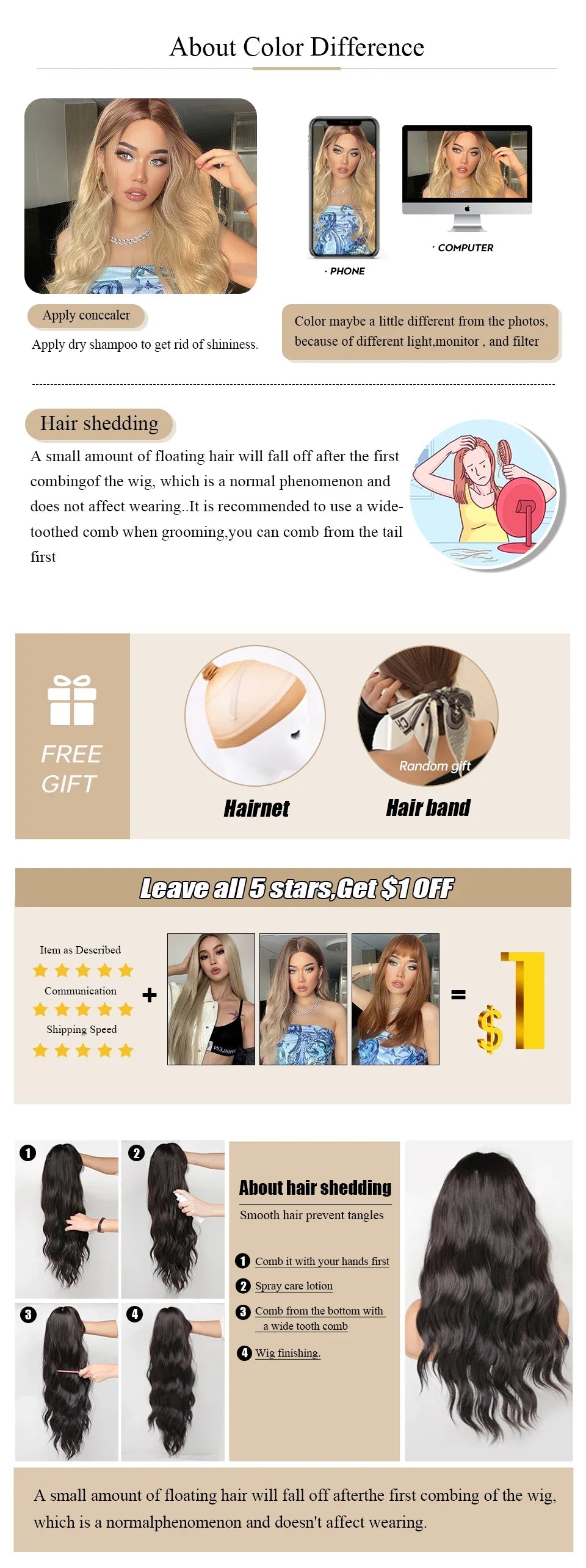 Blonde Beehive Wavy Wig