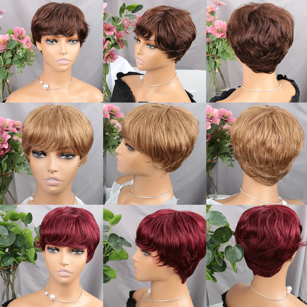 Burgundy Colored Pixie