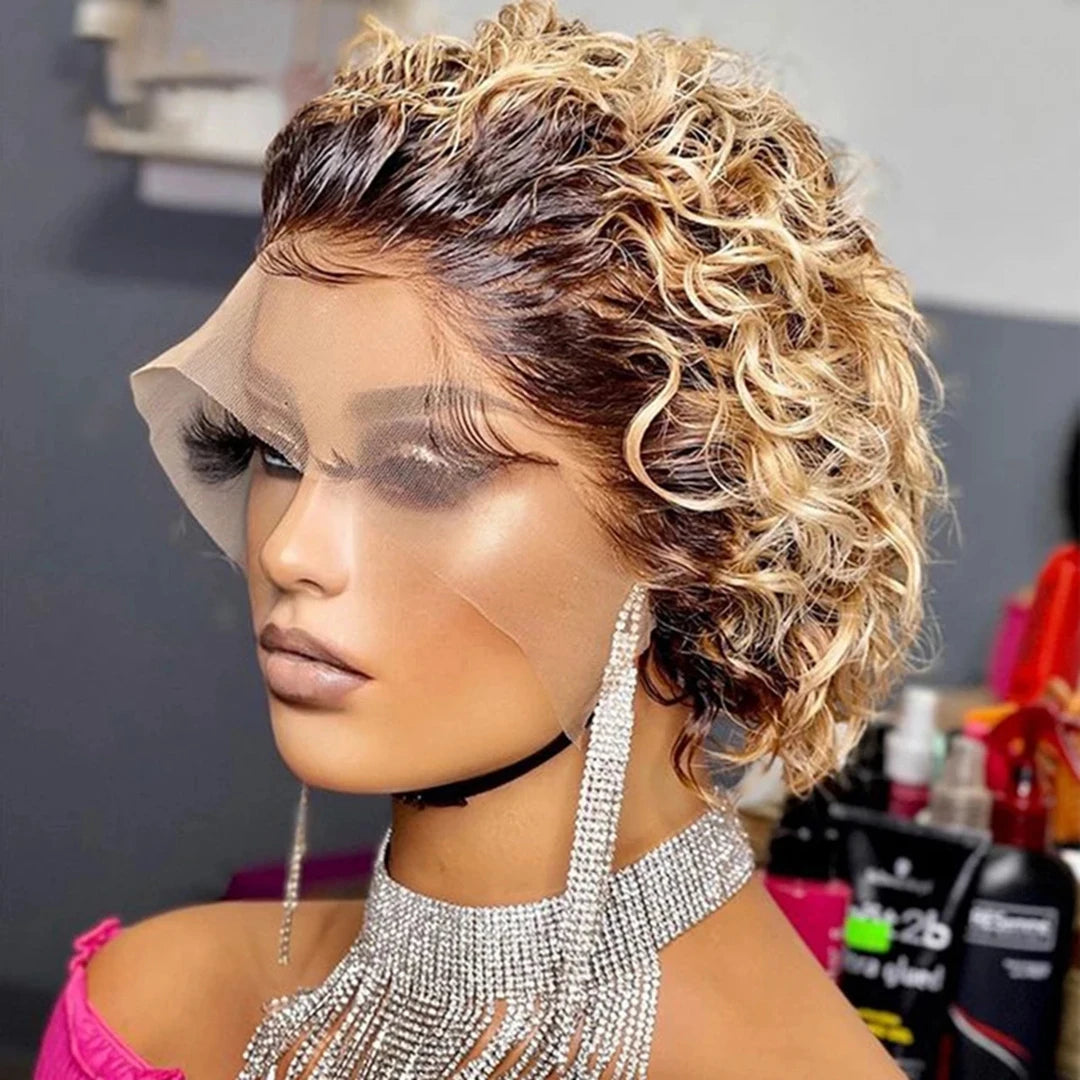 Burgundy  Honey Colored Wigs