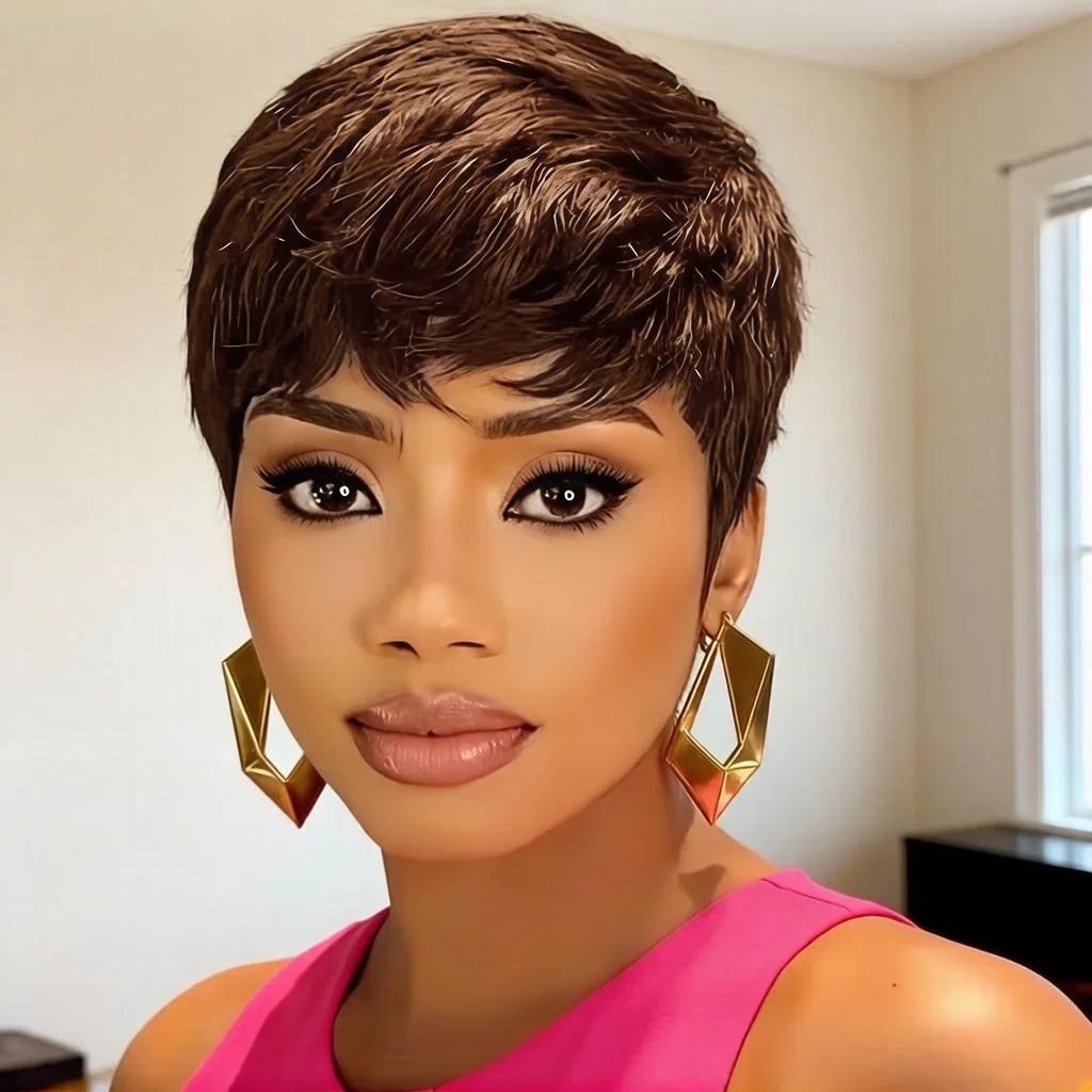 Human Hair Short Pixie