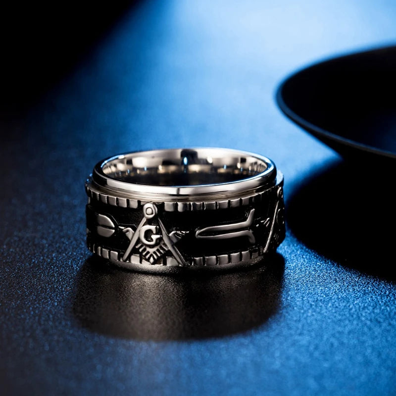 Freemasonry Geometric Rings