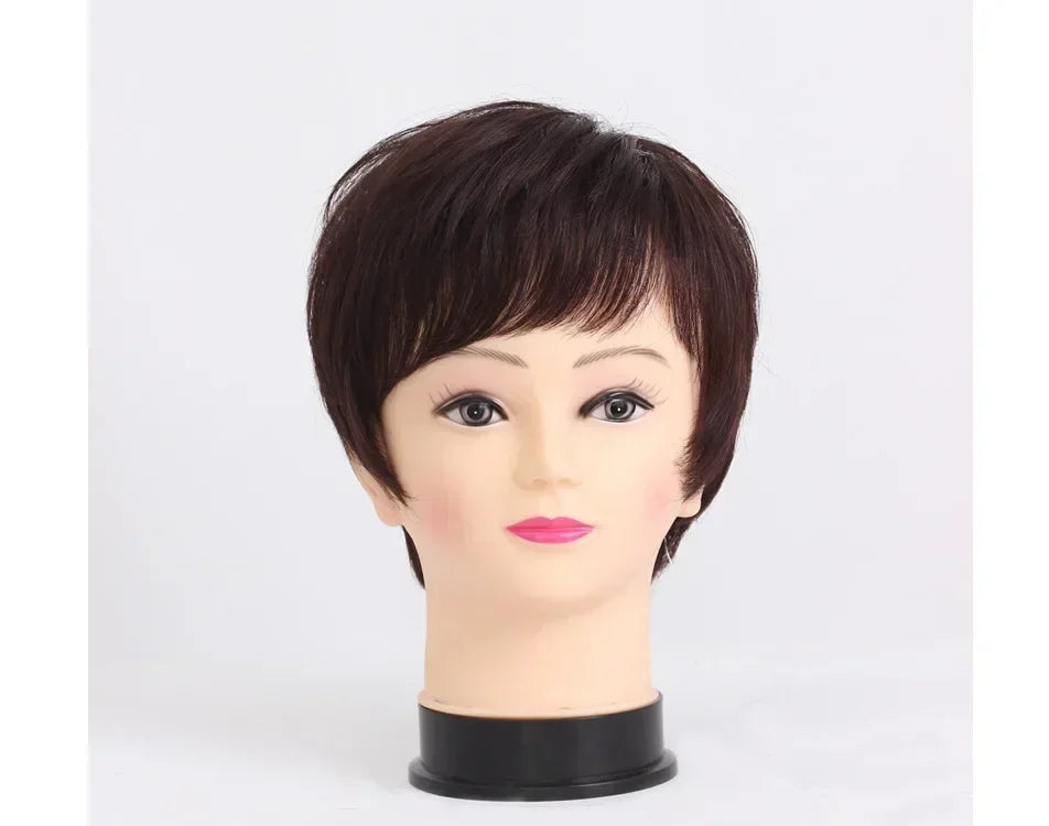 Human Hair Short Straight Wig